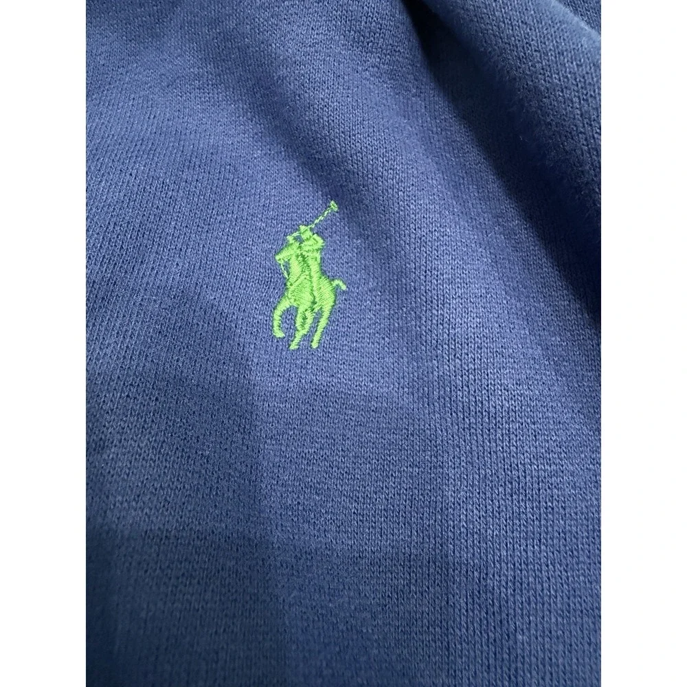 Polo Ralph Lauren Men's Royal Blue Solid Fleece Lined Full Zip Hoodie XXL